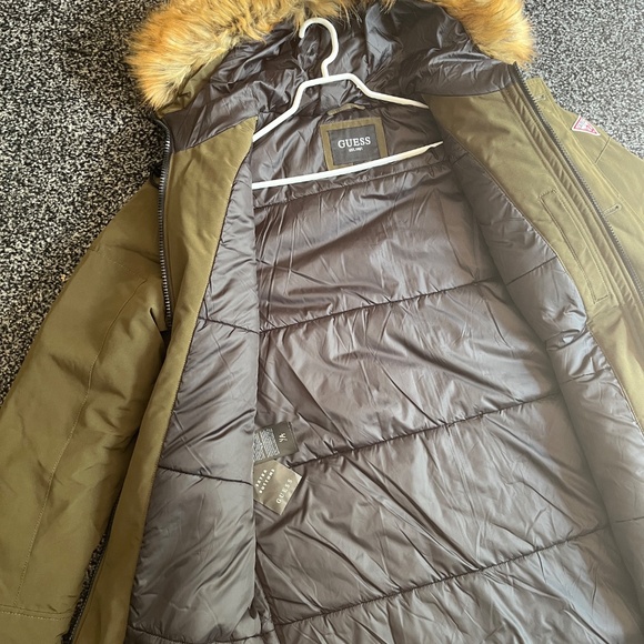 Guess Men's Heavyweight Hooded Parka Jacket with Removable Faux Fur Trim - Picture 4 of 6